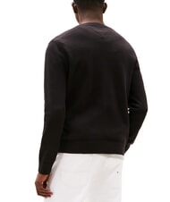 TOMMY HILFIGER TH JEANS Pull en coton &agrave; col rond noir - Pulls pour hommes - 2
