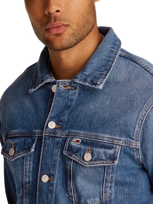 TH JEANS veste en jean de coton denim fonc&eacute; - Vestes pour hommes