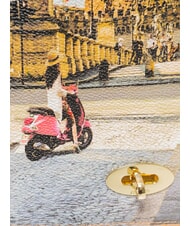 YNOT YESBAG Grand sac bandouli&egrave;re &agrave; rabat VACANCES ROMAINES - Sacs pour Femme - 3