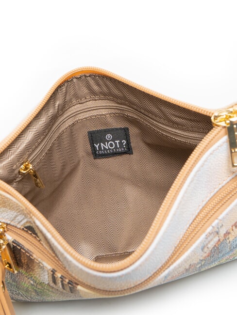 YESBAG Pochette moyenne avec revers canal fleuri - Sacs pour Femme