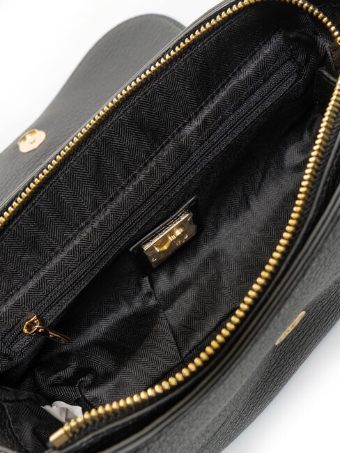 ROCKER Sac bandouli&egrave;re avec boucle et clous NOIR - Sacs pour Femme