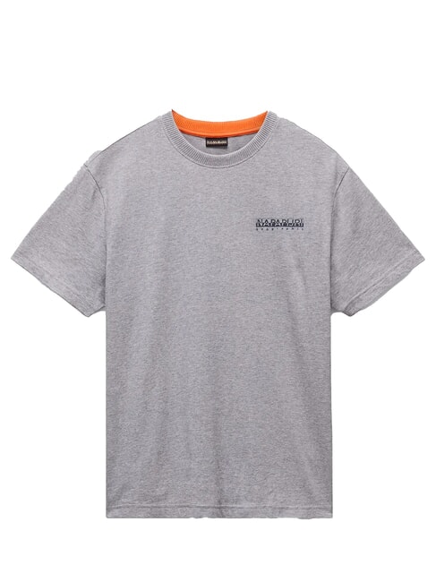 S-SOVANA T-shirt en coton gris moyen chin&eacute; - T-shirt