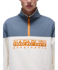 NAPAPIJRI B-SATURNIA Sweat-shirt en coton murmure blanc - Pulls molletonn&eacute;s - 3