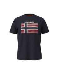 NAPAPIJRI S-LARI T-shirt en coton blu marine - T-shirt - 3