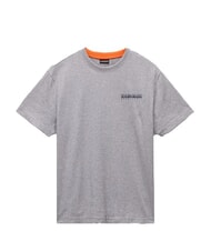 NAPAPIJRI S-SOVANA T-shirt en coton gris moyen chin&eacute; - T-shirt - 3