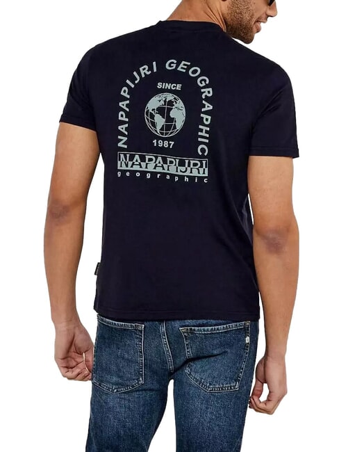 S-DATI T-shirt en coton blu marine - T-shirt