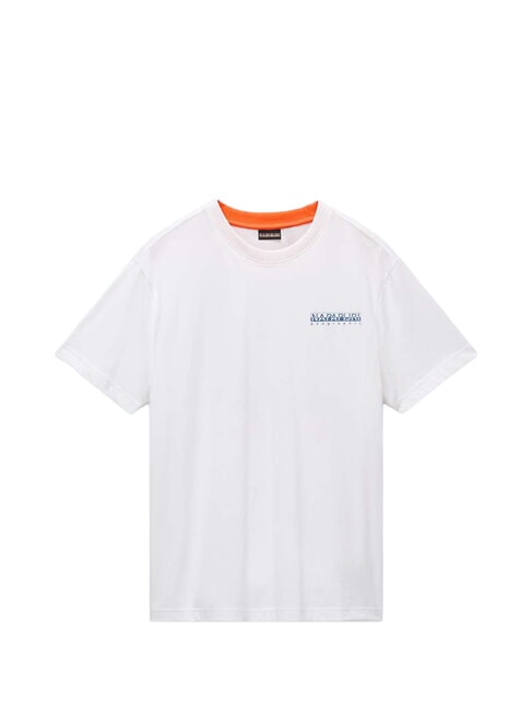 S-SOVANA T-shirt en coton h&eacute;ron blanc - T-shirt