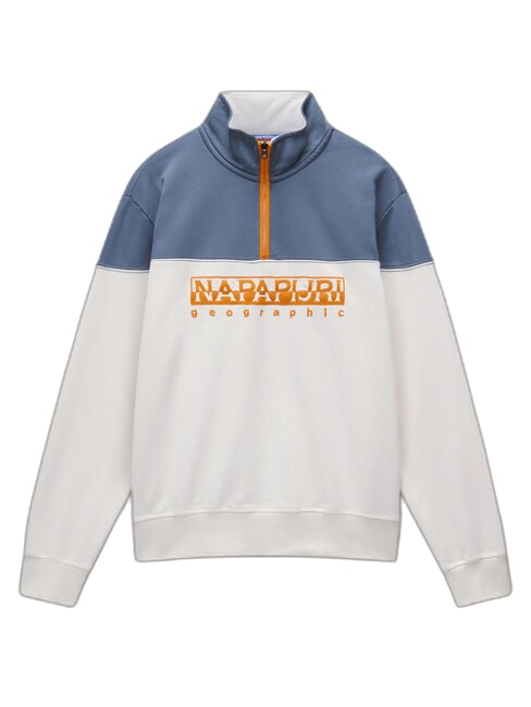 B-SATURNIA Sweat-shirt en coton murmure blanc - Pulls molletonn&eacute;s