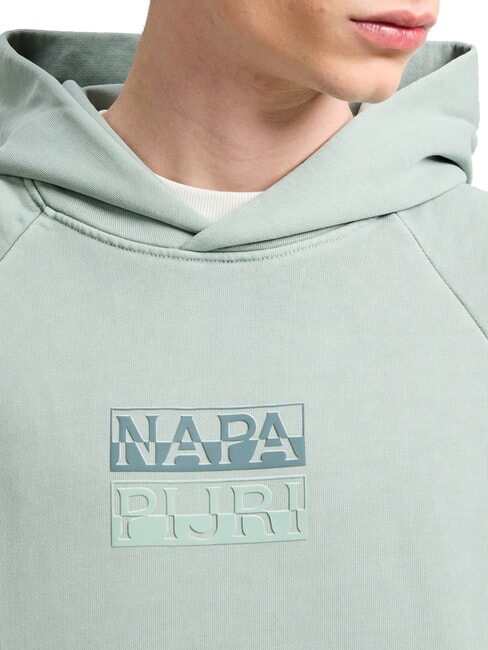 B-CORTONA Sweatshirt &agrave; capuche mil vert - Pulls molletonn&eacute;s