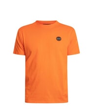 NAPAPIJRI S-BADGE T-shirt en coton rouge orange - T-shirt - 3
