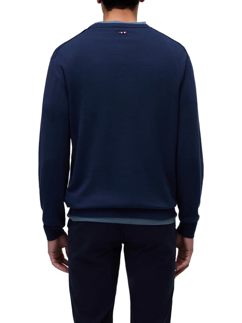 DECATUR Pull en coton blu marine - Pulls pour hommes