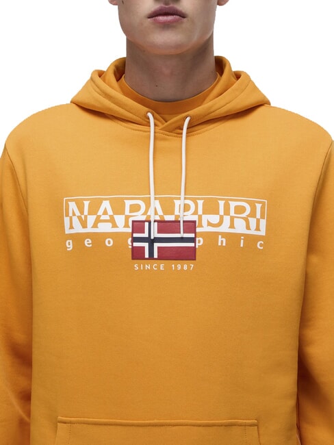 B-AYLMER Sweatshirt &agrave; capuche lagon aux &eacute;claboussures - Pulls molletonn&eacute;s