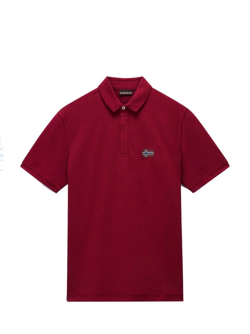 EBEA polo &agrave; manches courtes rouge du Tibet - chemise polo