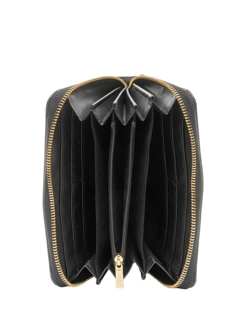 LOVERS Grand portefeuille zipp&eacute; NOIR - Portefeuilles Femme