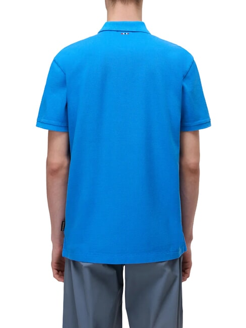 ELBAS JERSEY Polo en coton micrologiste Bleu fran&ccedil;ais - chemise polo