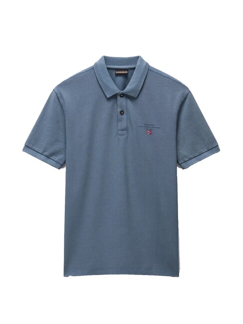 ELBAS JERSEY Polo en coton micrologiste temps orageux - chemise polo