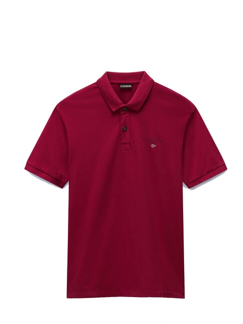 ELBAS JERSEY Polo en coton micrologiste rouge du Tibet - chemise polo