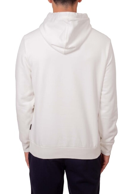 BURGEE Sweatshirt &agrave; capuche h&eacute;ron blanc - Pulls molletonn&eacute;s