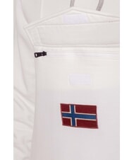 NAPAPIJRI BURGEE Sweatshirt &agrave; capuche h&eacute;ron blanc - Pulls molletonn&eacute;s - 3