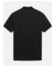 NAPAPIJRI ELBAS JERSEY Polo en coton micrologiste noir 041 - chemise polo - 6