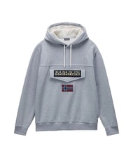 NAPAPIJRI BURGEE Sweatshirt &agrave; capuche gris moyen chin&eacute; - Pulls molletonn&eacute;s - 2