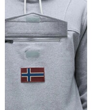 NAPAPIJRI BURGEE Sweatshirt &agrave; capuche gris moyen chin&eacute; - Pulls molletonn&eacute;s - 4