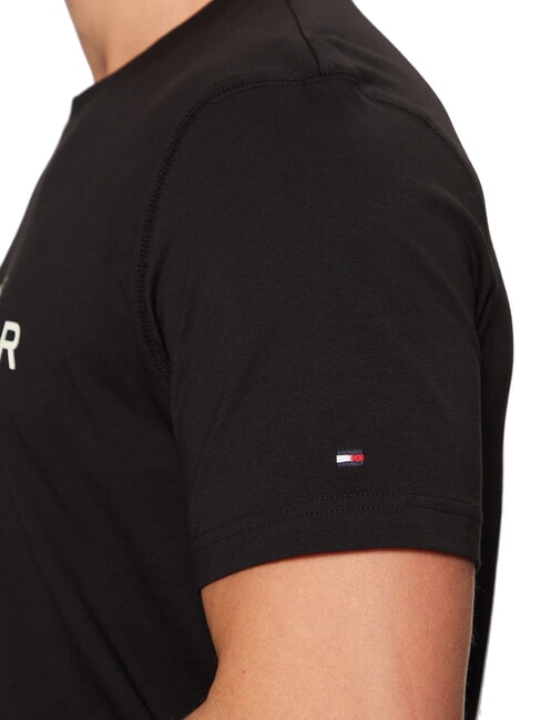 TH T-shirt en coton &agrave; manches courtes noir - T-shirt