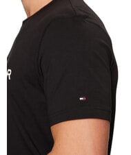 TOMMY HILFIGER TH T-shirt en coton &agrave; manches courtes noir - T-shirt - 4