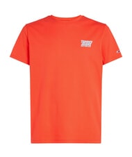 TOMMY HILFIGER TH JEANS T-shirt &agrave; manches courtes vermillon brillant - T-shirt - 4