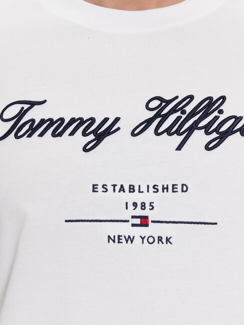 TH T-shirt &agrave; manches courtes brod&eacute; blanc - T-shirt