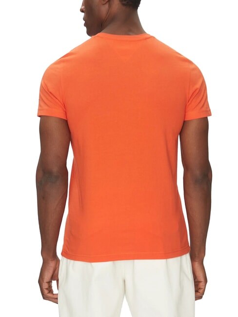 TH T-shirt &agrave; manches courtes avec imprim&eacute; logo orange &eacute;clatant - T-shirt