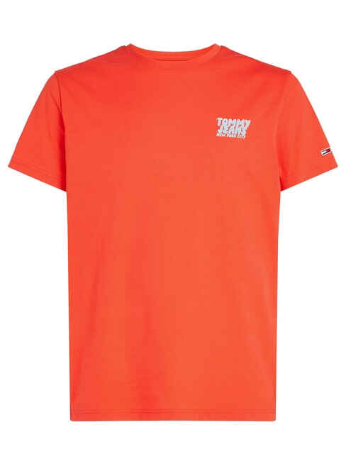 TH JEANS T-shirt &agrave; manches courtes vermillon brillant - T-shirt