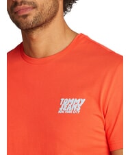 TOMMY HILFIGER TH JEANS T-shirt &agrave; manches courtes vermillon brillant - T-shirt - 3