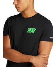TOMMY HILFIGER TH JEANS T-shirt &agrave; manches courtes noir - T-shirt - 3