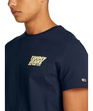 TOMMY HILFIGER TH JEANS T-shirt &agrave; manches courtes marine nuit noire - T-shirt - 3