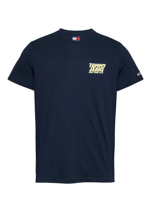 TH JEANS T-shirt &agrave; manches courtes marine nuit noire - T-shirt