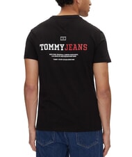 TOMMY HILFIGER TH JEANS T-shirt &agrave; manches courtes imprim&eacute; noir - T-shirt - 2