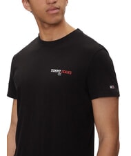 TOMMY HILFIGER TH JEANS T-shirt &agrave; manches courtes imprim&eacute; noir - T-shirt - 3