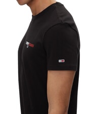 TOMMY HILFIGER TH JEANS T-shirt &agrave; manches courtes imprim&eacute; noir - T-shirt - 4