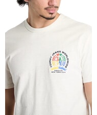 TOMMY HILFIGER TH JEANS T-shirt &agrave; manches courtes coupe classique avoine marn&eacute;e htr - T-shirt - 3