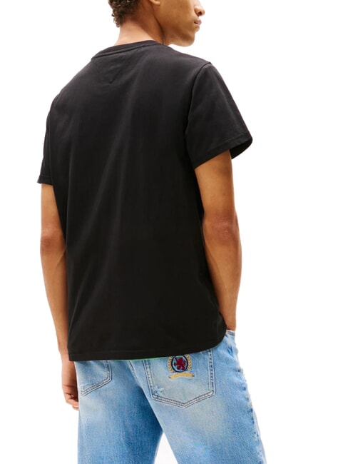 TH JEANS T-shirt &agrave; manches courtes avec imprim&eacute; logo noir - T-shirt