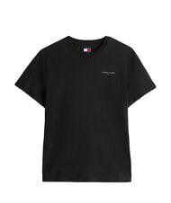 TOMMY HILFIGER TH JEANS T-shirt &agrave; manches courtes avec imprim&eacute; logo noir - T-shirt - 4