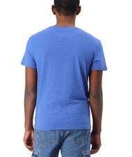 TOMMY HILFIGER TH JEANS T-shirt &agrave; manches courtes imprim&eacute; graphique temps bleu - T-shirt - 2