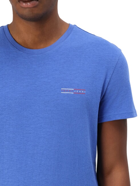 TH JEANS T-shirt &agrave; manches courtes imprim&eacute; graphique temps bleu - T-shirt