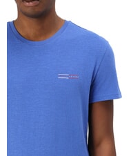 TOMMY HILFIGER TH JEANS T-shirt &agrave; manches courtes imprim&eacute; graphique temps bleu - T-shirt - 3