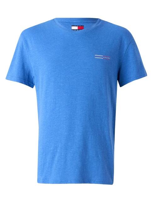 TH JEANS T-shirt &agrave; manches courtes imprim&eacute; graphique temps bleu - T-shirt