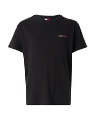 TOMMY HILFIGER TH JEANS T-shirt &agrave; manches courtes imprim&eacute; graphique noir - T-shirt - 4