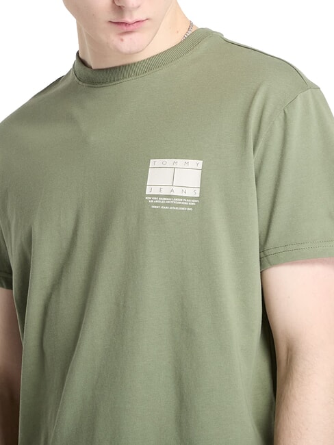 TH JEANS T-shirt en coton &agrave; manches courtes Aruba Vert - T-shirt