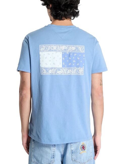 TH JEANS T-shirt &agrave; imprim&eacute; drapeau cachemire Bleu du Colorado - T-shirt