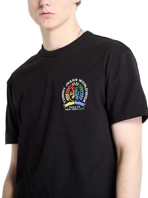 TH JEANS T-shirt &agrave; manches courtes coupe classique noir - T-shirt